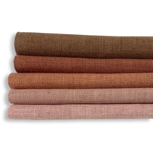 ZUMA - BLAKE, LINEN POLYESTER BLENDED BURLAP UPHOLSTERY FABRIC BY THE YARD